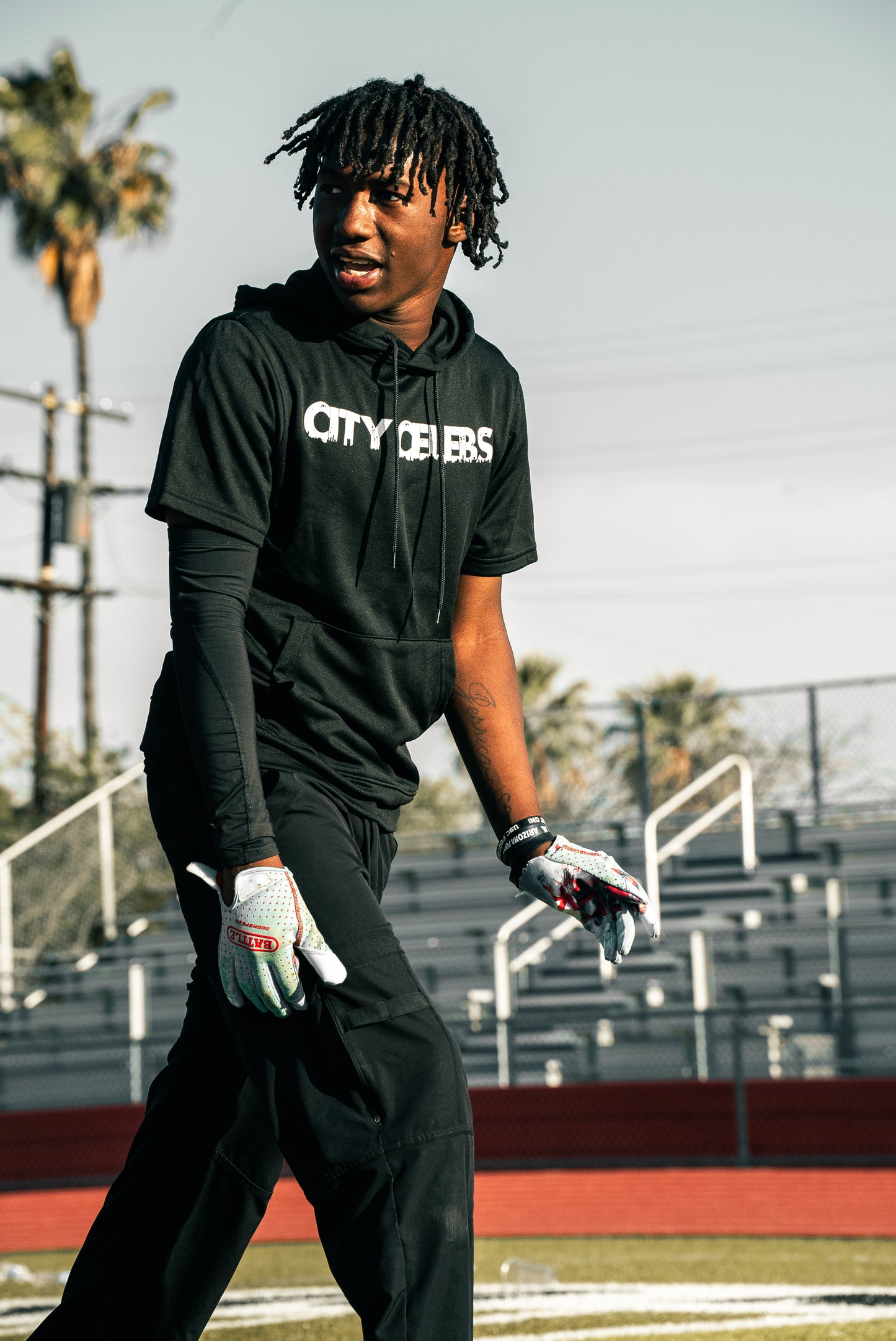 City Celebs Short Sleeve Performance Hoodie